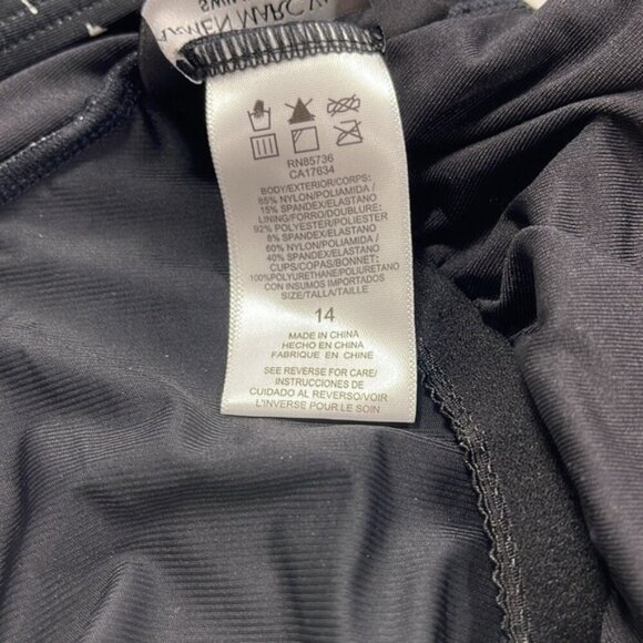 Carmen Marc Valvo Splash Printed O-Ring Swimsuit - Picture 9 of 10